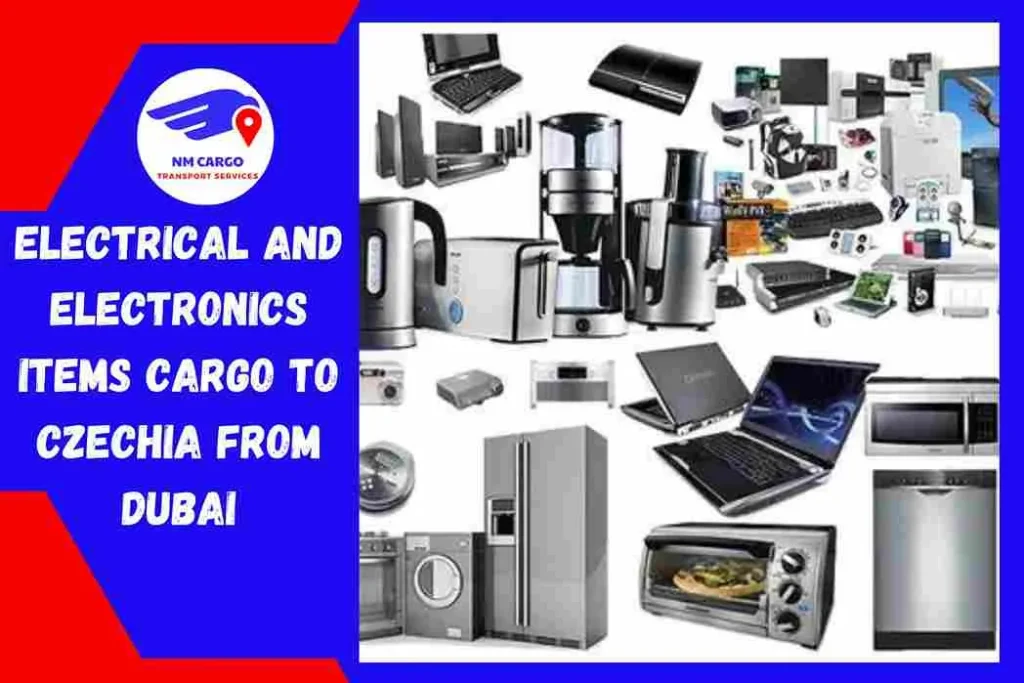 Electrical and Electronics items Cargo to Czechia From Dubai