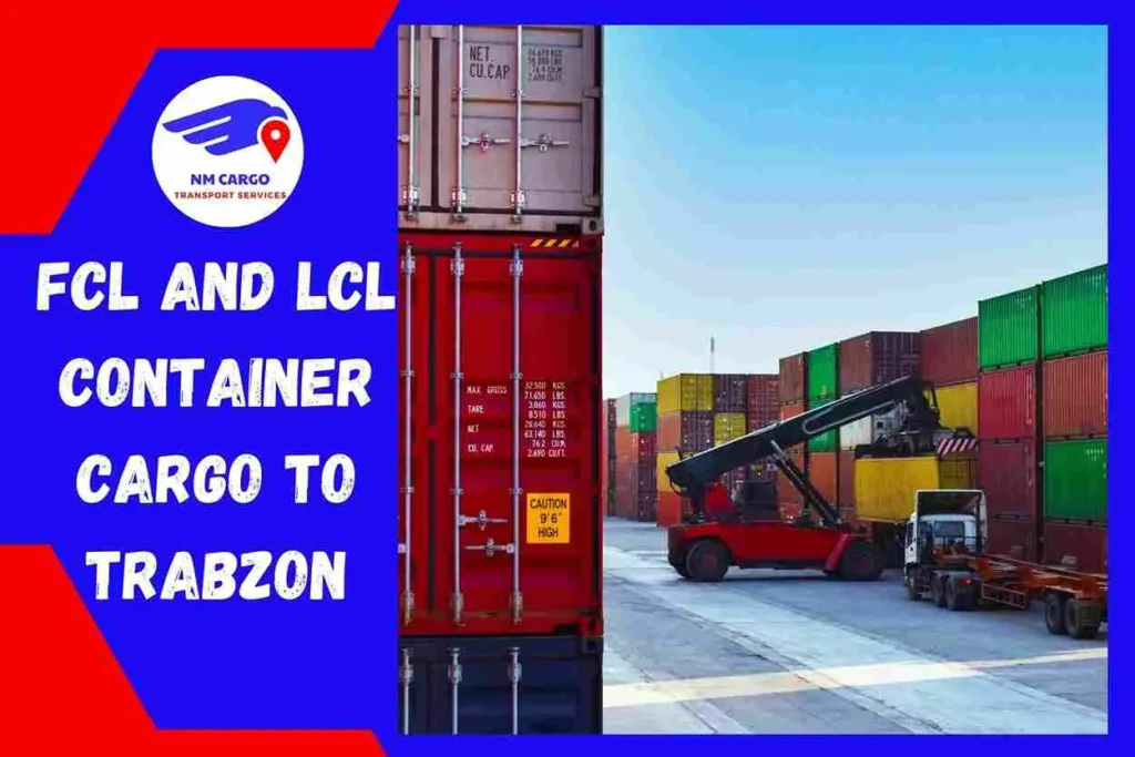 FCL and LCL Container Cargo to Trabzon From Dubai