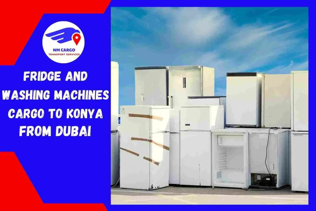Fridge and Washing Machines Cargo To Konya From Dubai