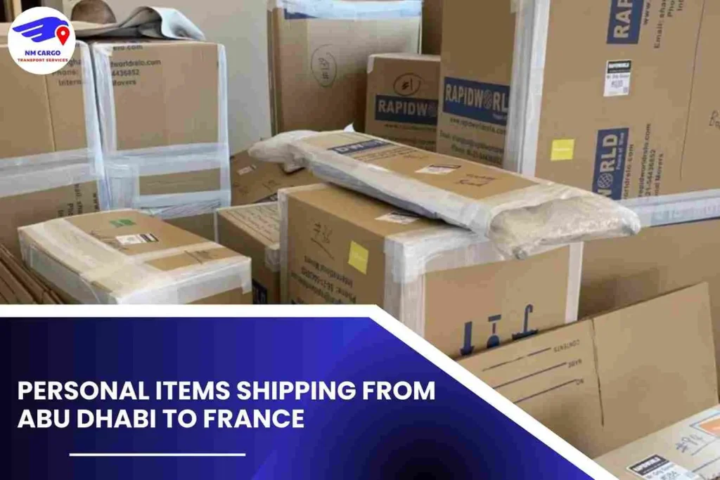 Personal items Shipping from Abu Dhabi to France