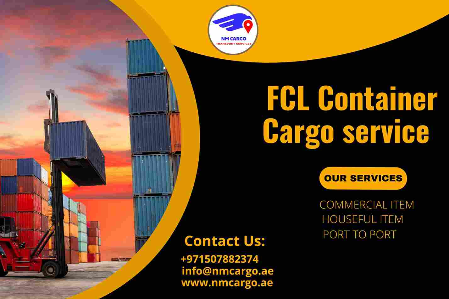 No.1 Cargo Service in Sharjah Air, sea, and Land Shipping