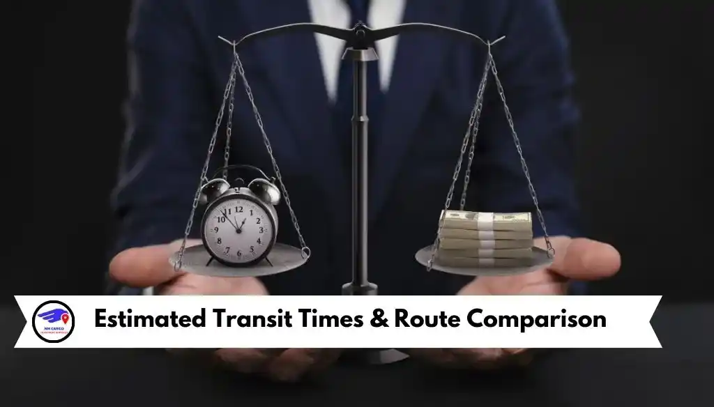 Estimated Transit Times & Route Comparison