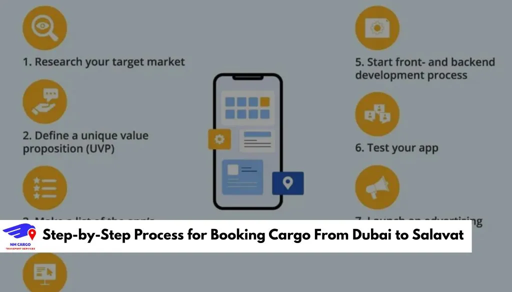 Step-by-Step Process for Booking Cargo From Dubai to Salavat​