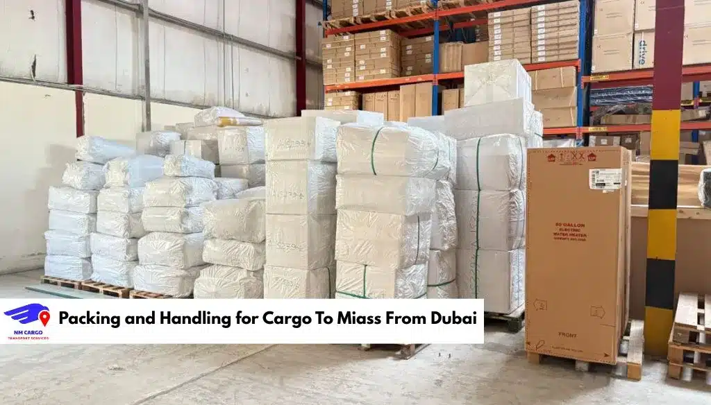 Packing and Handling for Cargo To Miass From Dubai​