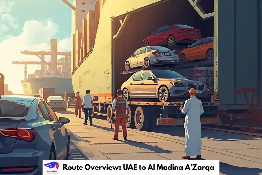 Route Overview: UAE to Al Madina A'Zarqa