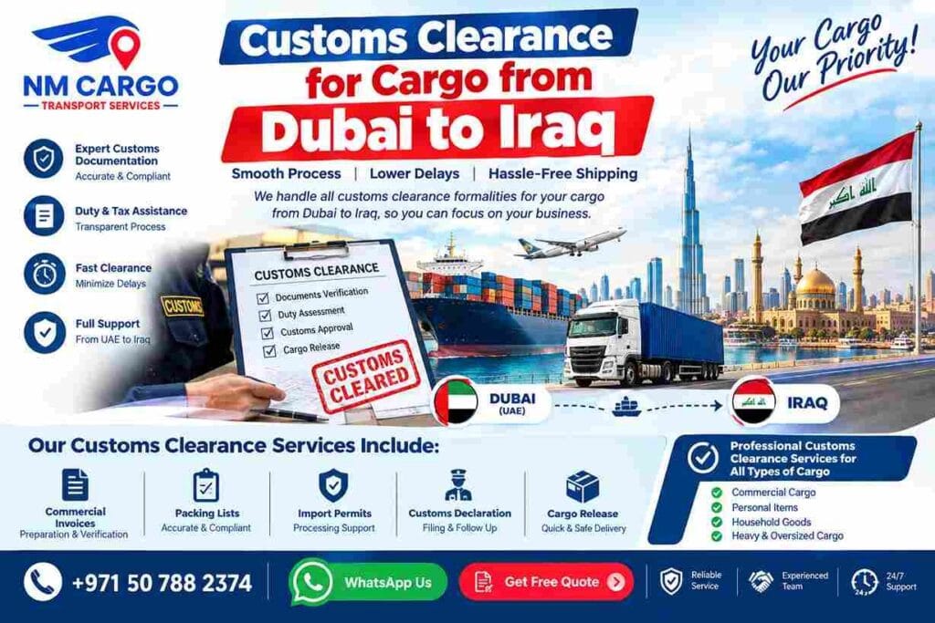Customs- Clearance- -for- Cargo -from -Dubai -to -Iraq