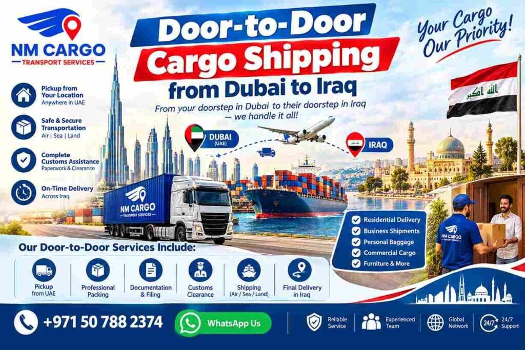 Door-to-Door Cargo- Shipping from- Dubai -to- Iraq