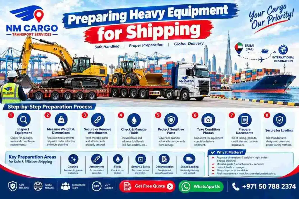 Preparing- Heavy Equipment- for- Shipping​