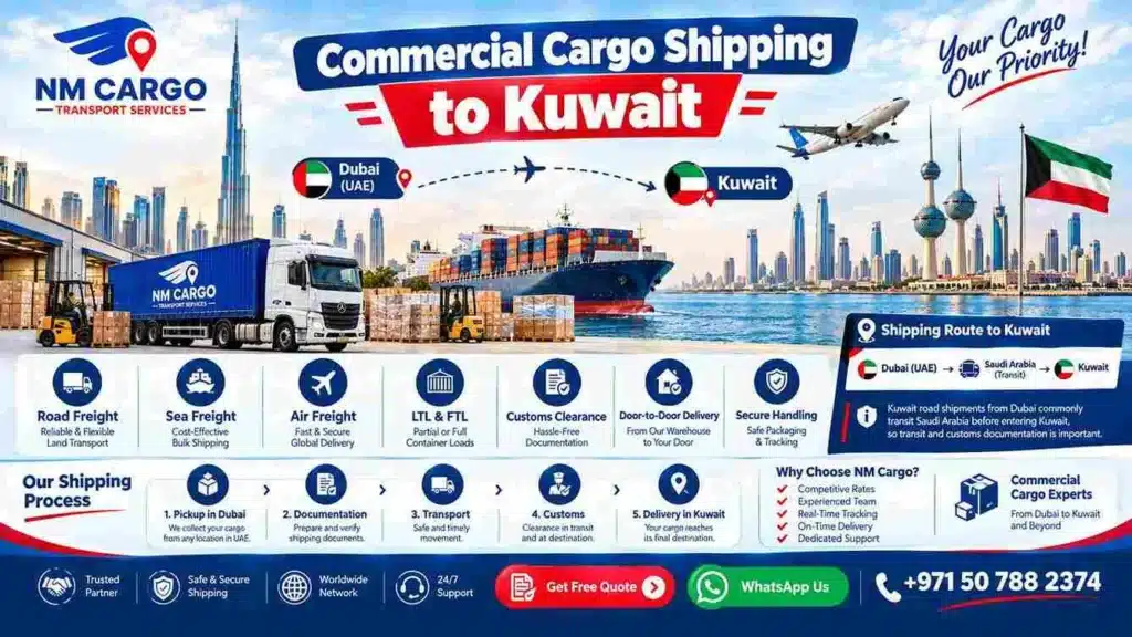 Commercial- Cargo Shipping -to -Kuwait