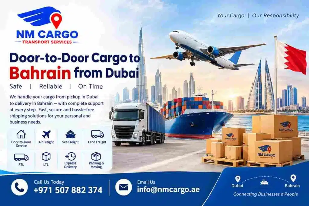 Door-to-Door Cargo -to -Bahrain from Dubai
