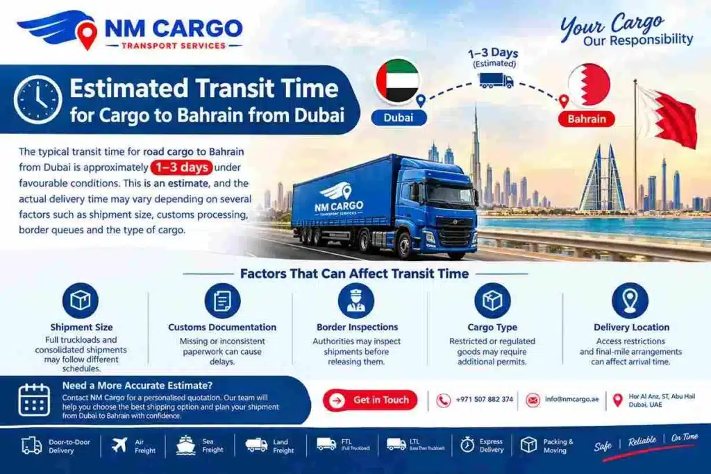 Road Cargo -to Bahrain -from Dubai