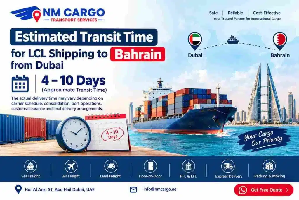 LCL Shipping- to- Bahrain from Dubai