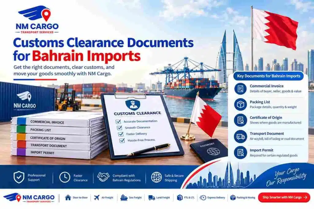 Customs Clearance -for -Bahrain Shipments from Dubai