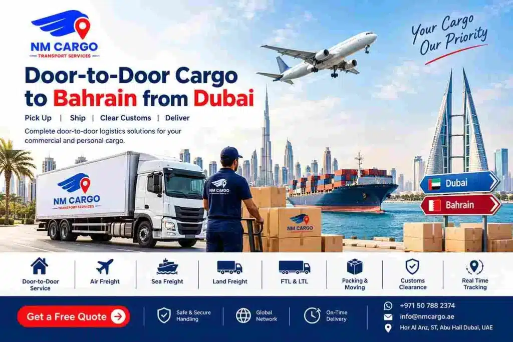 Door-to-Door Cargo -to -Bahrain from Dubai